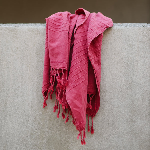 Raspberry Turkish Towel